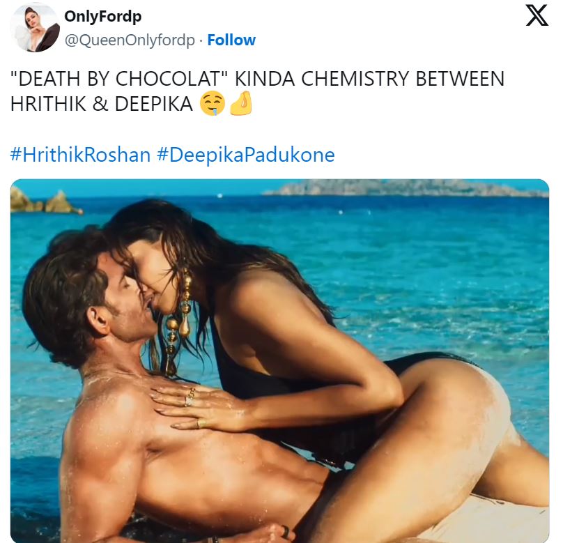 Hrithik Roshan and Deepika Padukone